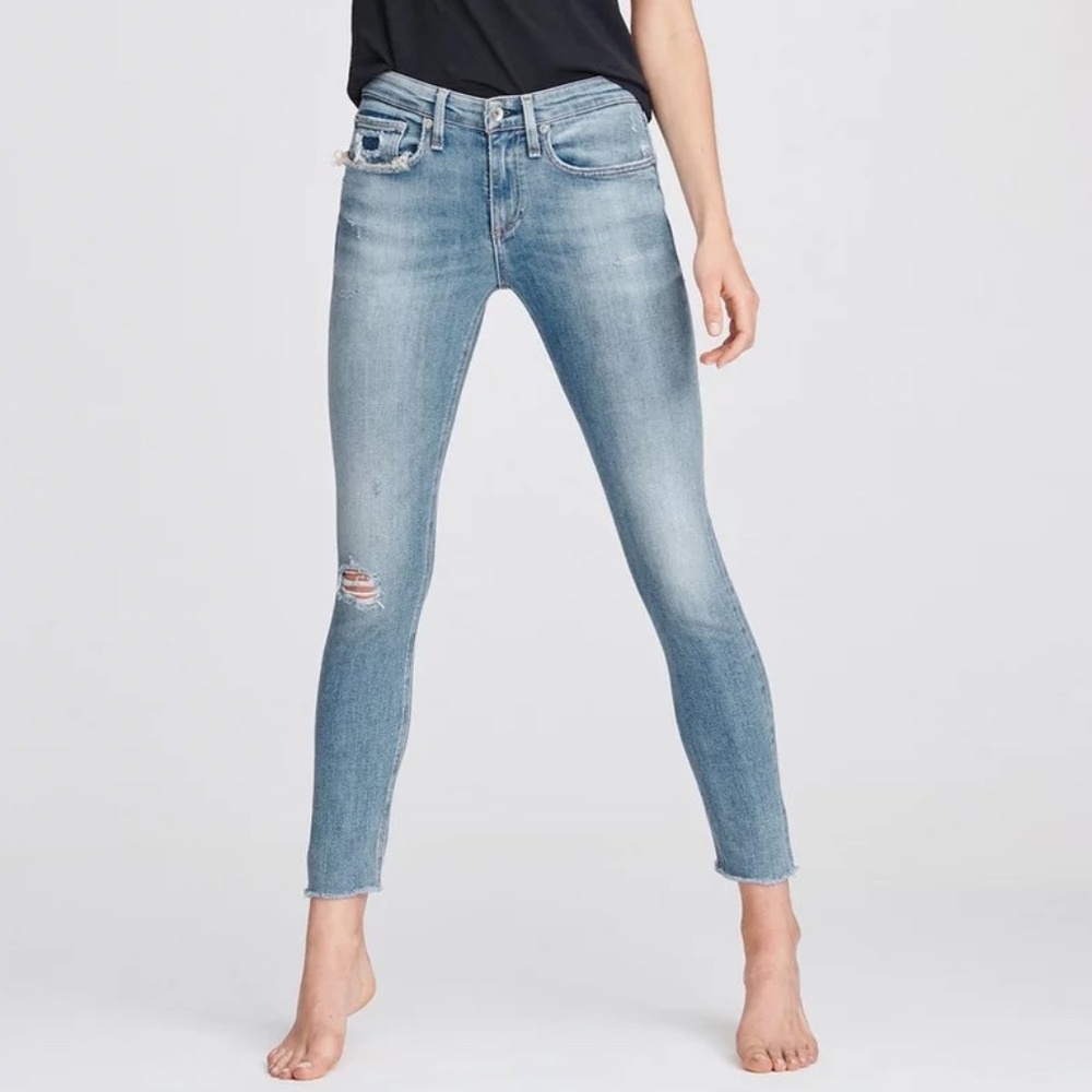 Rag & Bone High Waisted Super Skinny Jeans 27
